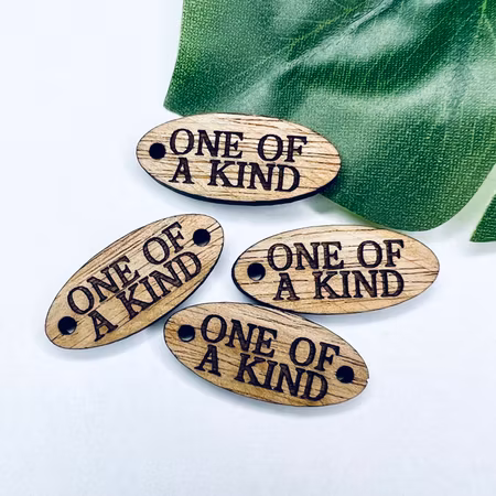 One of a kind - 10-pack trätagg