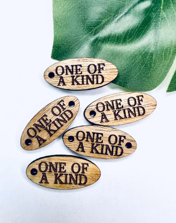 One of a kind - 10-pack trätagg