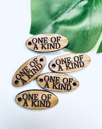 One of a kind - 10-pack trätagg