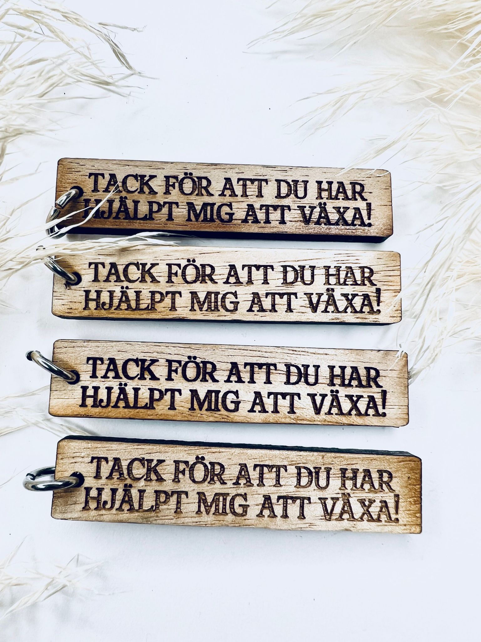 Tack för att du har hjälpt mig att växa - trä