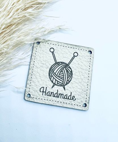 Handmade garnnystan - Lapp i läder (No waste)