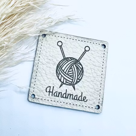 Handmade garnnystan - Lapp i läder (No waste)