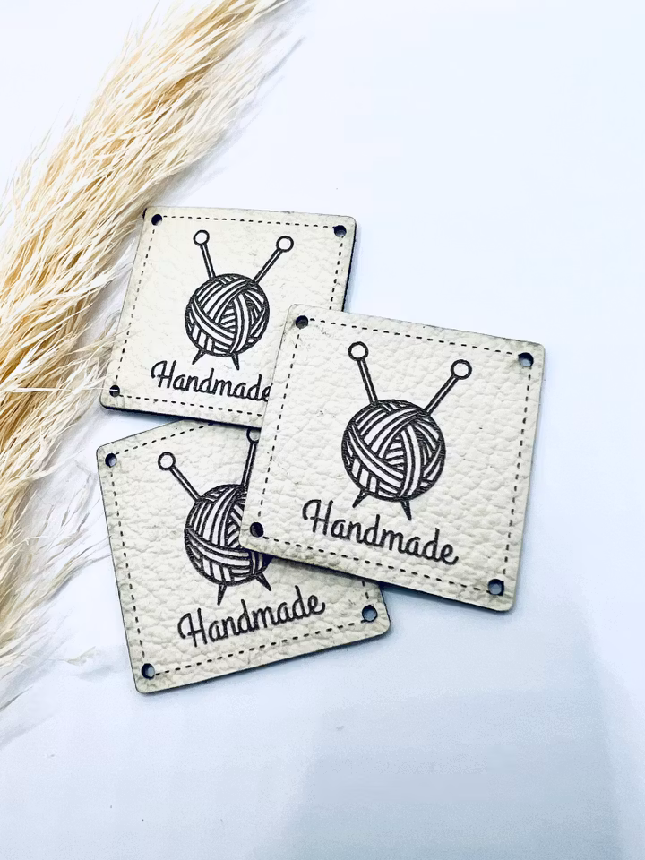 Handmade garnnystan - Lapp i läder (No waste)