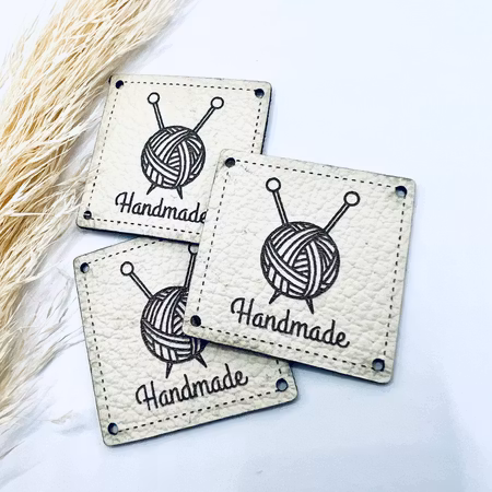 Handmade garnnystan - Lapp i läder (No waste)