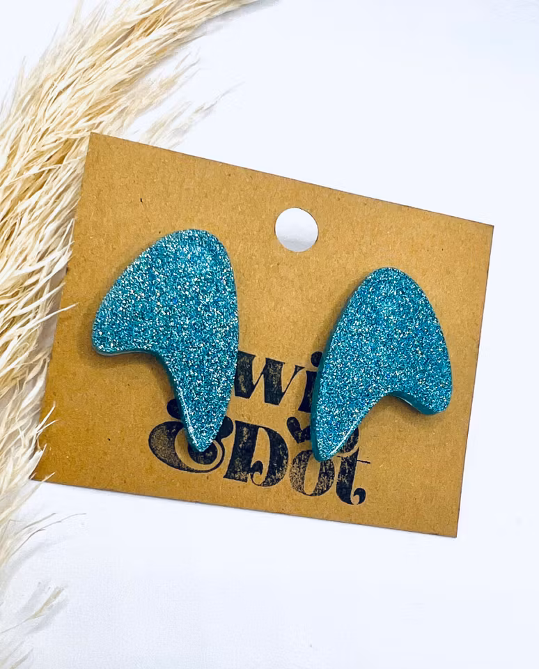 50's Boomerang Glitter Blue
