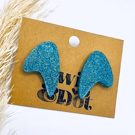 50's Boomerang Glitter Blue