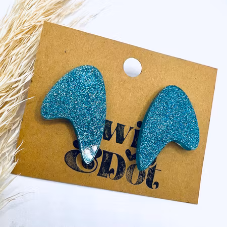 50's Boomerang Glitter Blue