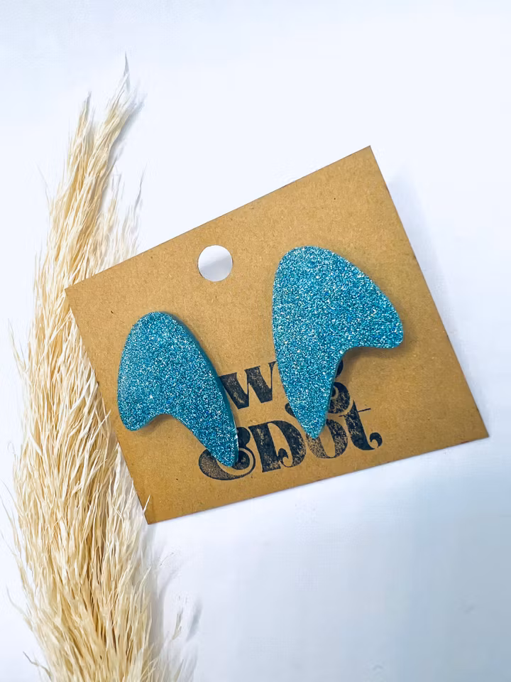50's Boomerang Glitter Blue