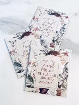 Fröpåse + litet kort - Tack för att du hjälper mig att växa!