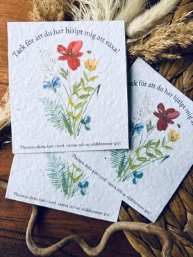 Planterbart frökort - Tack för att du har hjälpt mig att växa!
