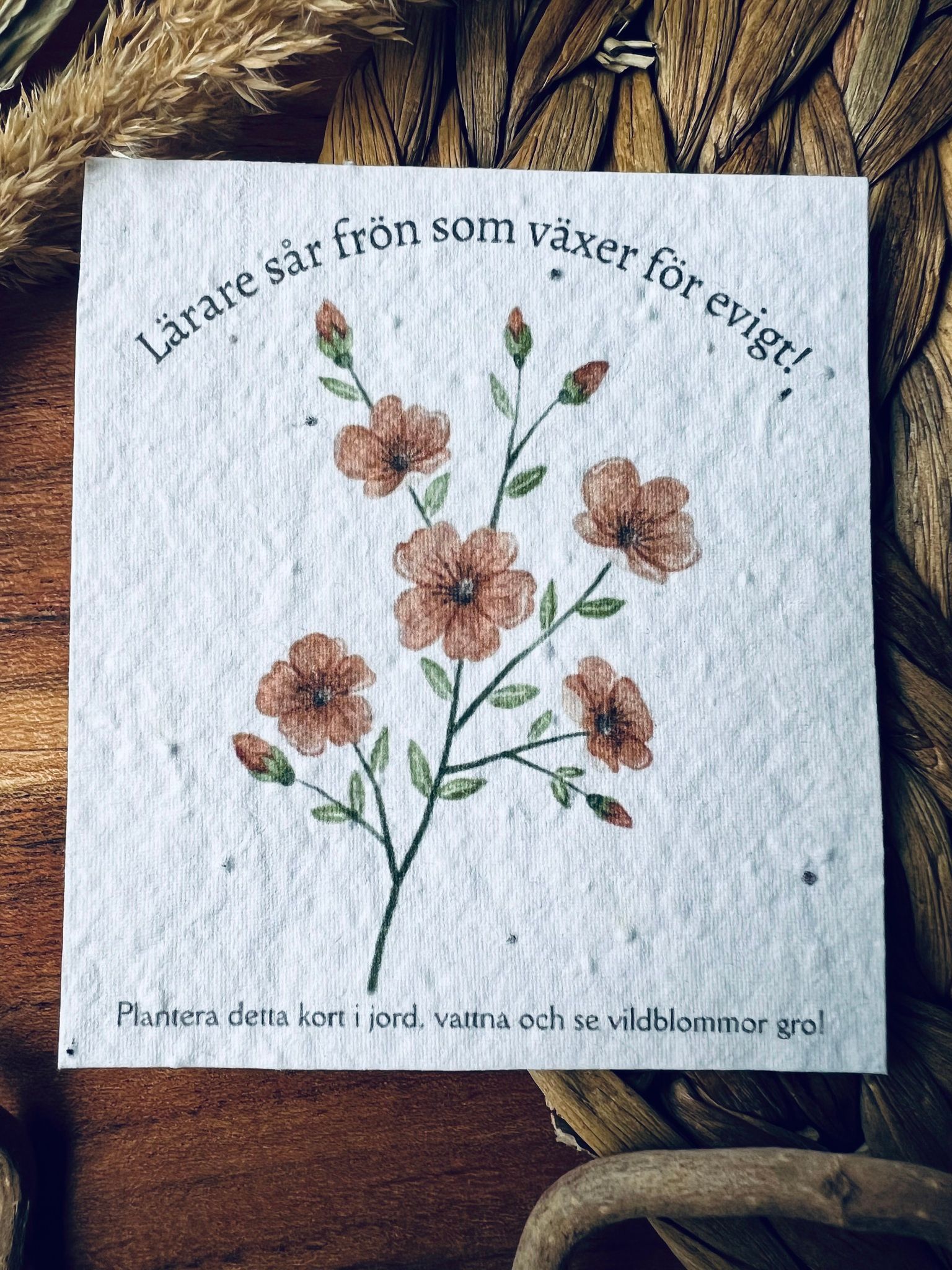 Planterbart frökort - Lärare sår frön som växer för evigt!
