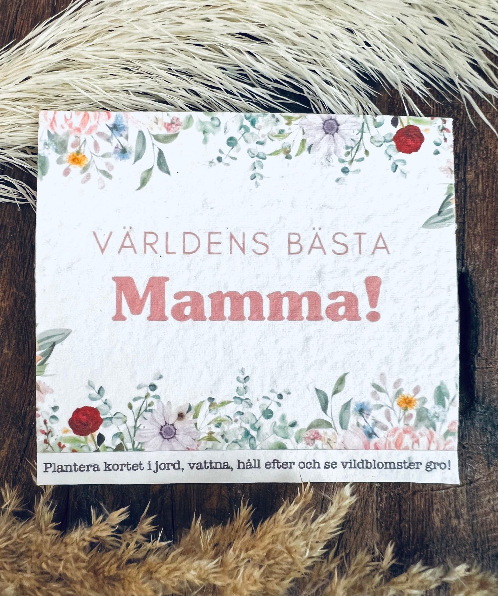 Planterbart frökort - Världens bästa mamma!