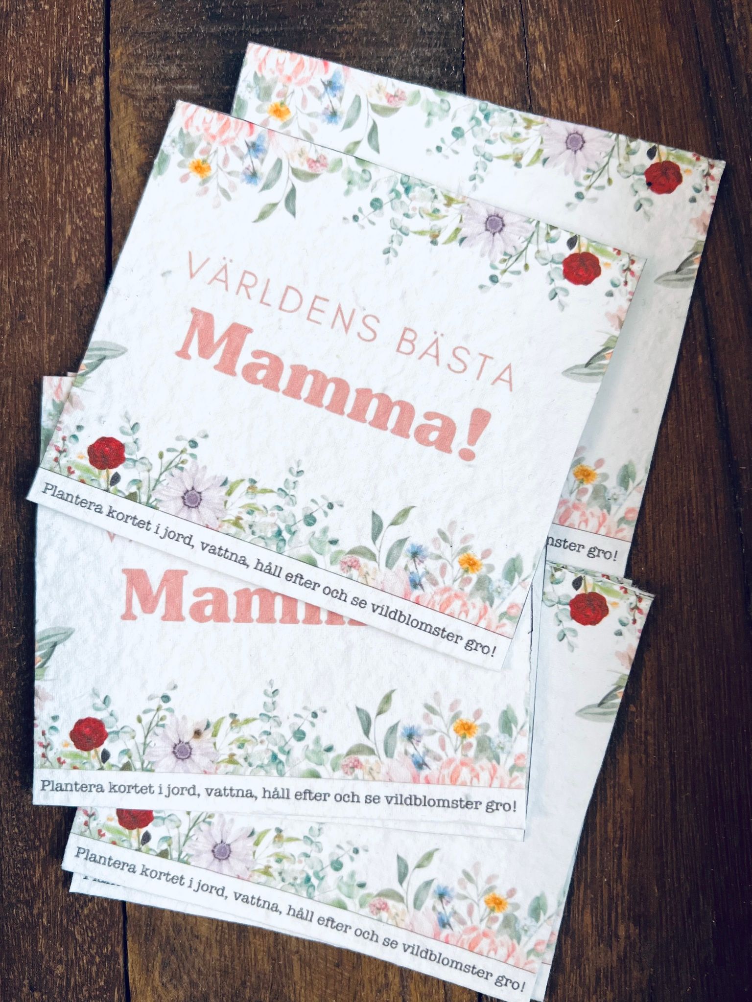 Planterbart frökort - Världens bästa mamma!