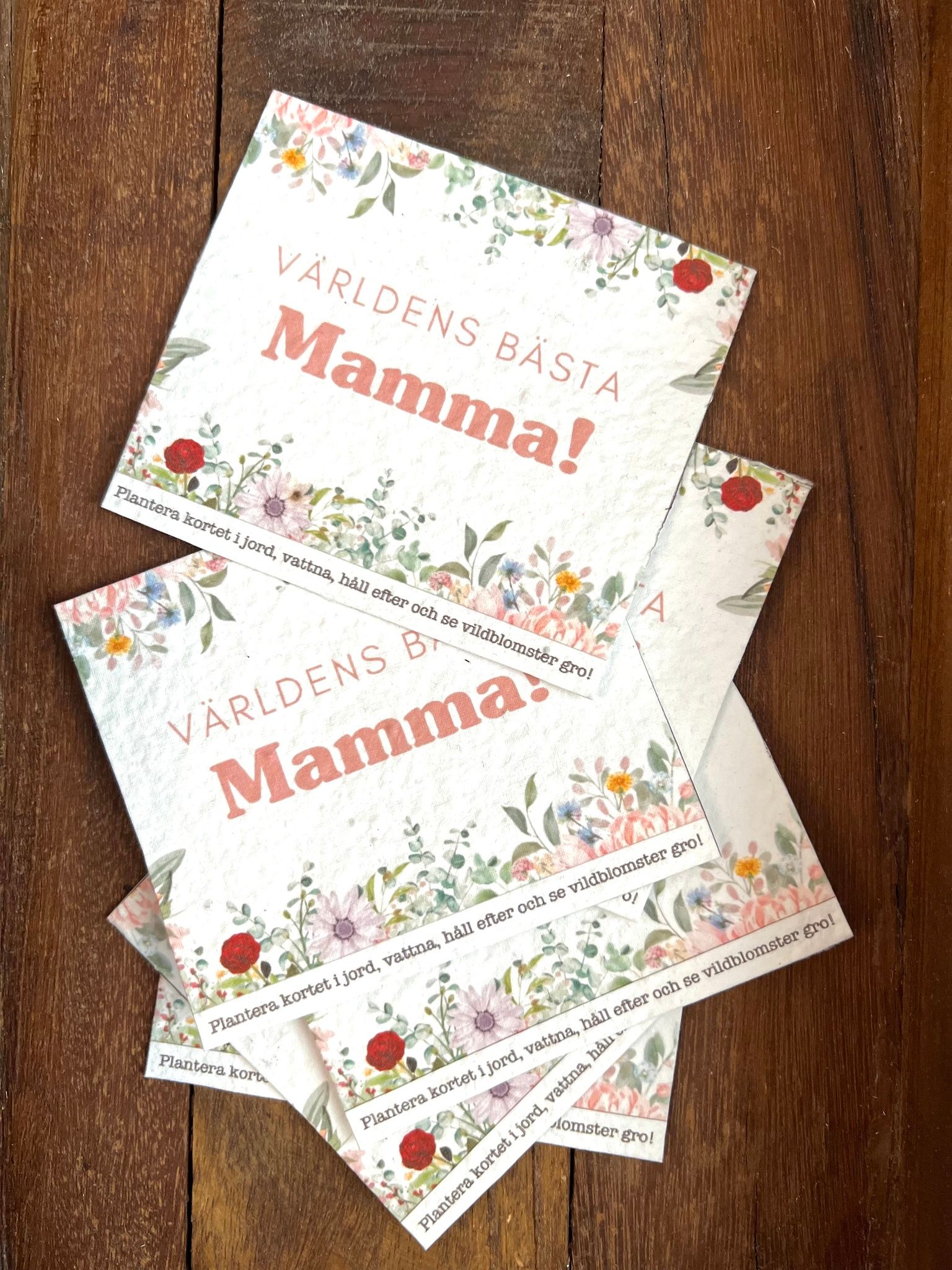 Planterbart frökort - Världens bästa mamma!