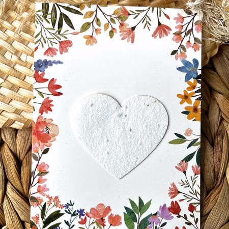 Fröhjärta - kort med planterbart hjärta