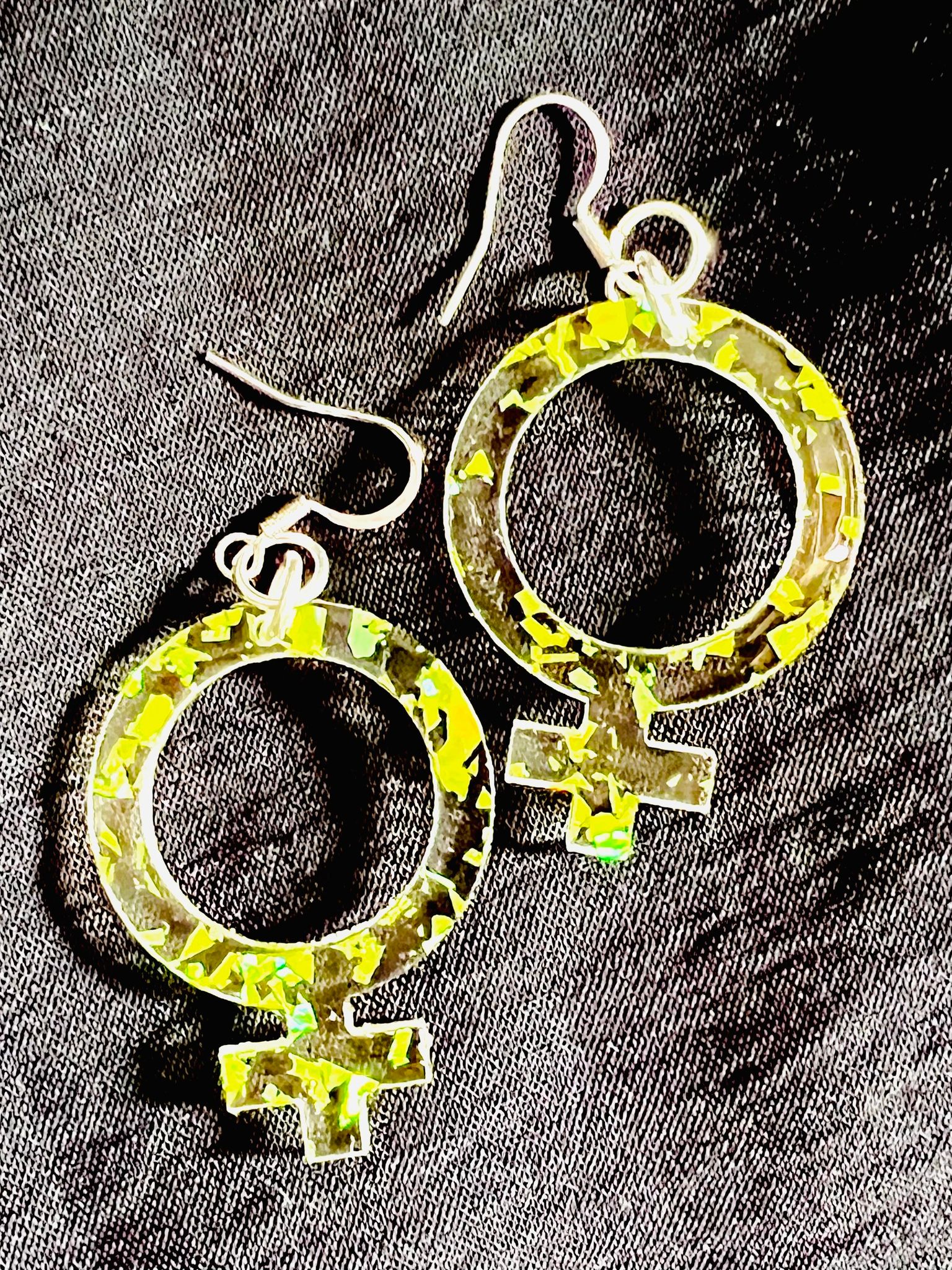 Glitter flakes Venus, Green