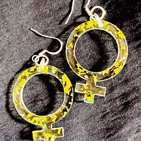 Glitter flakes Venus, Green