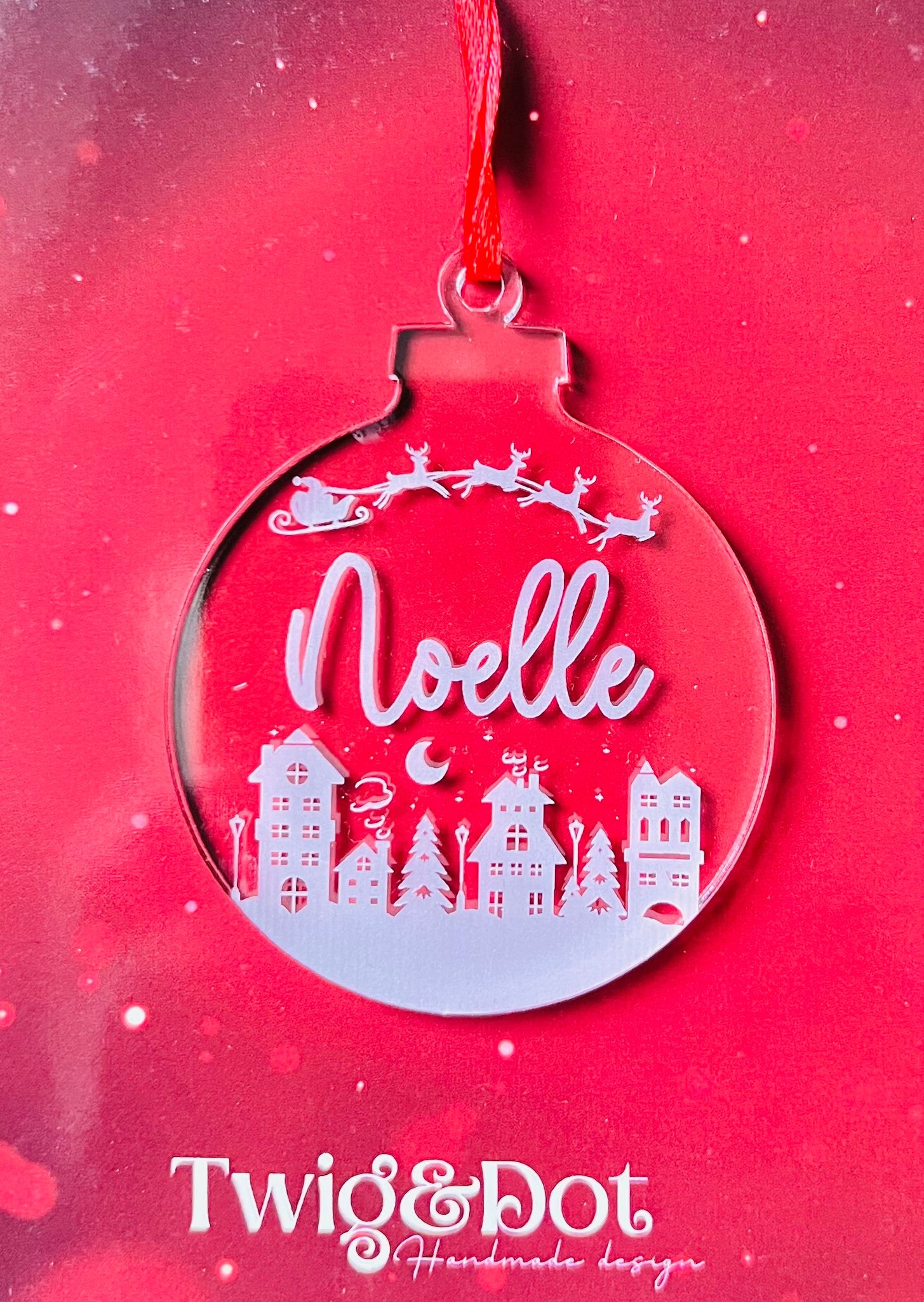 Christmas Town - eget namn - Plexi