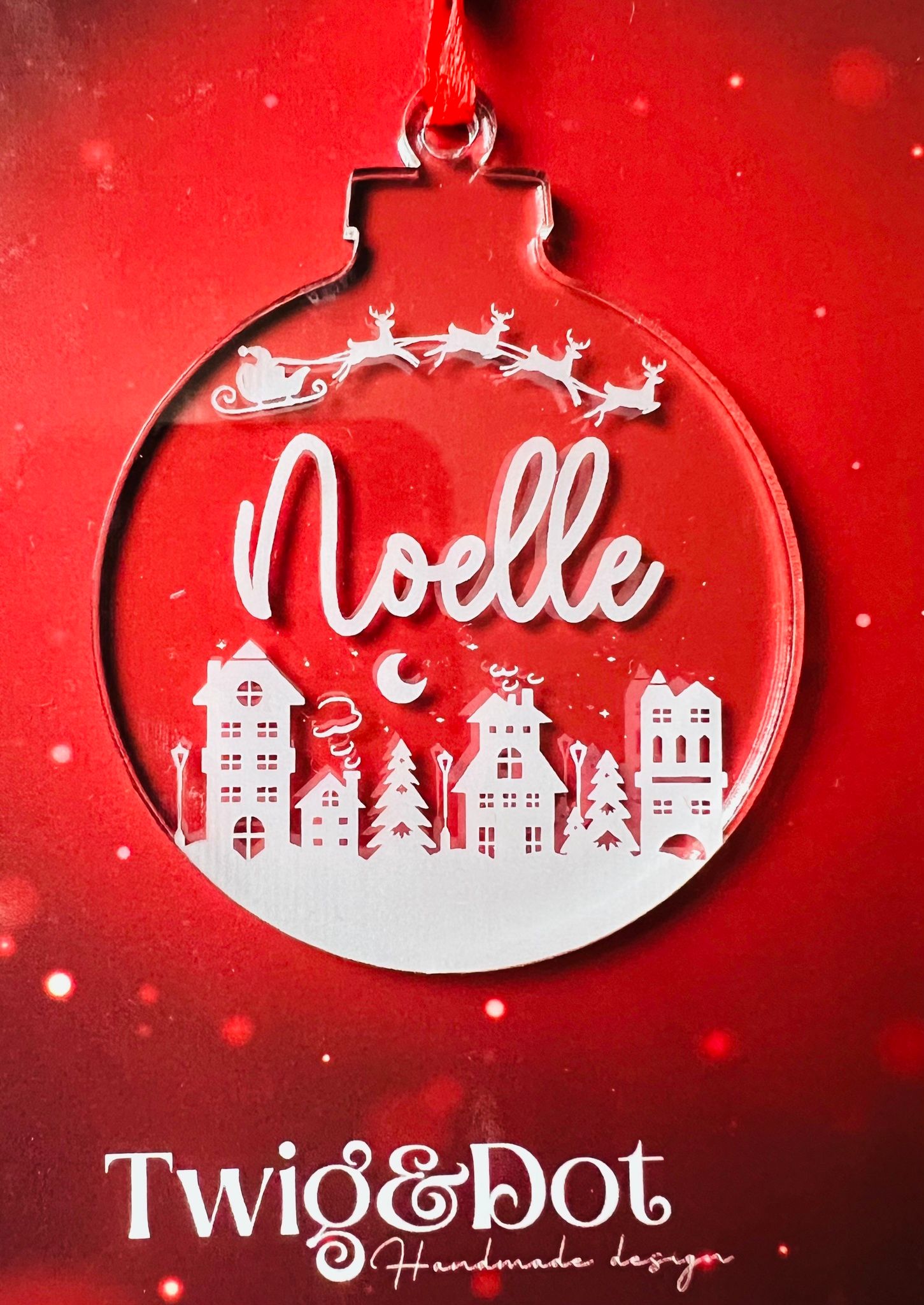 Christmas Town - eget namn - Plexi