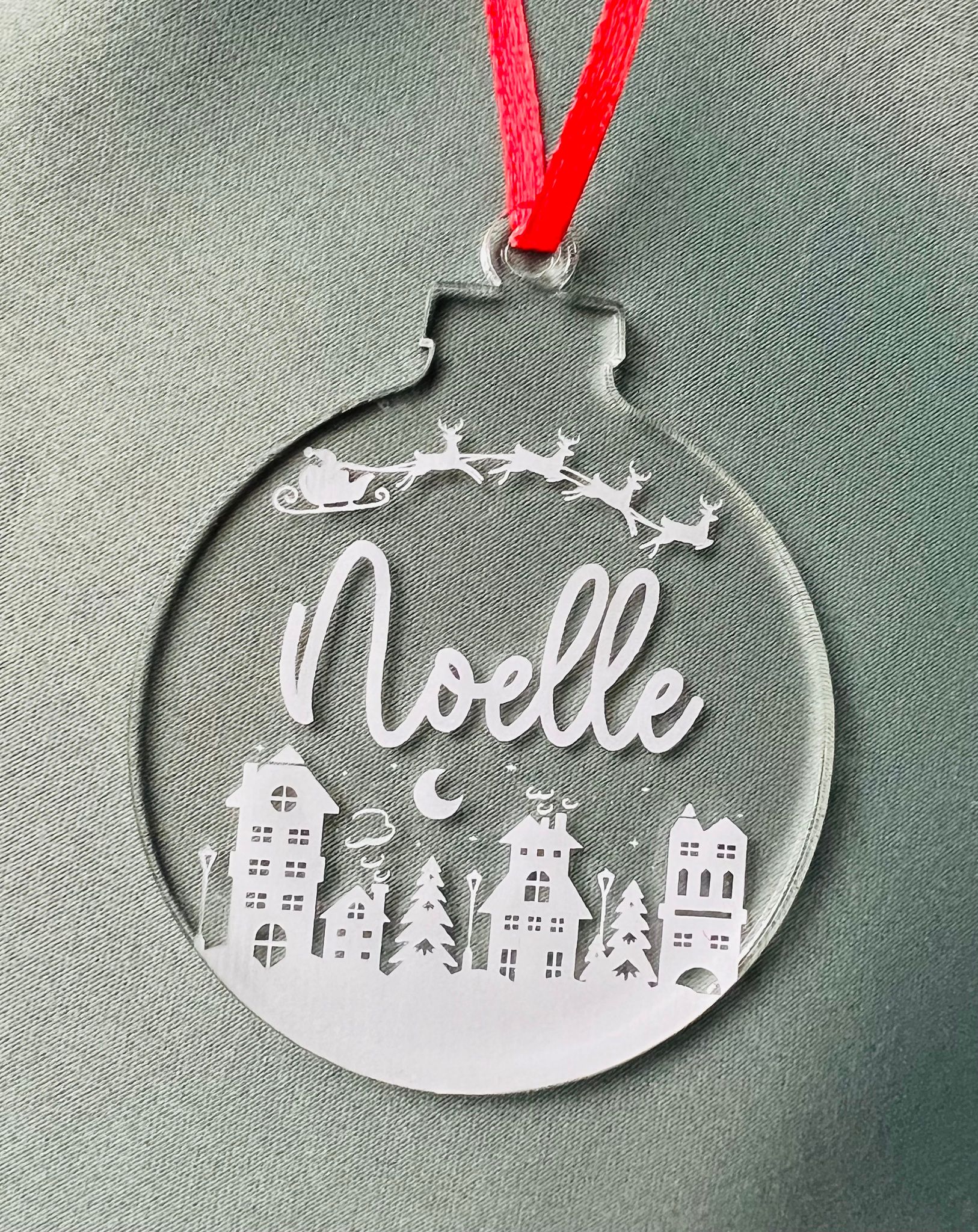 Christmas Town - eget namn - Plexi