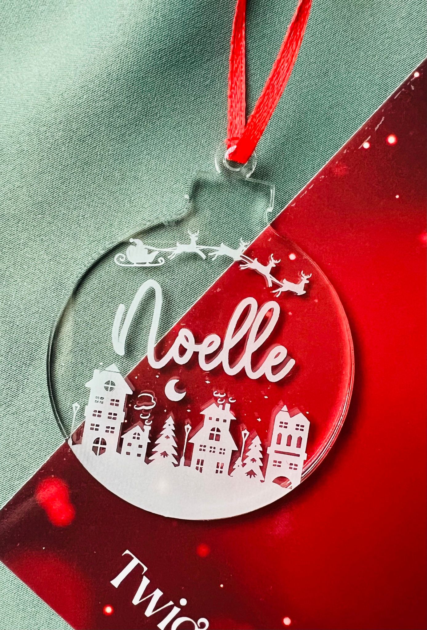 Christmas Town - eget namn - Plexi