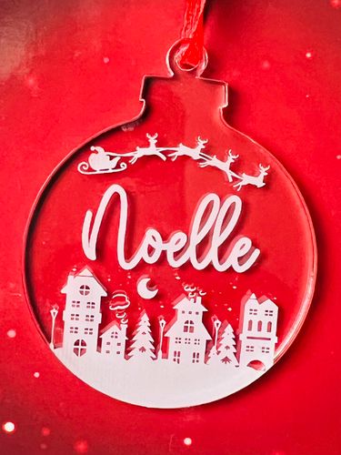 Christmas Town - eget namn - Plexi
