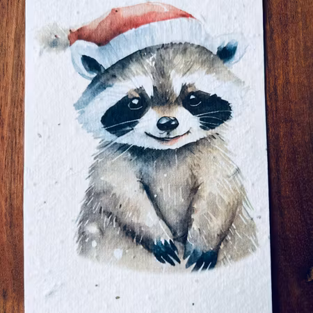 Planterbart frökort - Julkort; olika djur