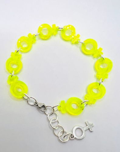 Venus Chain, Neon Yellow - armband