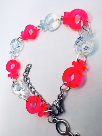 Venus Chain, Holo & Neon Pink - armband
