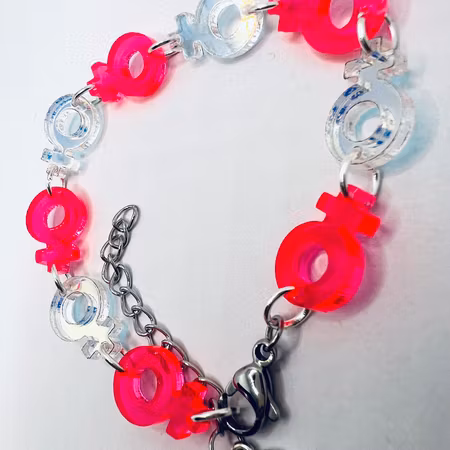 Venus Chain, Holo & Neon Pink - armband