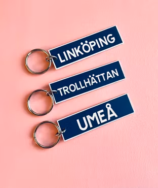 Nyckelring med eget ortsnamn