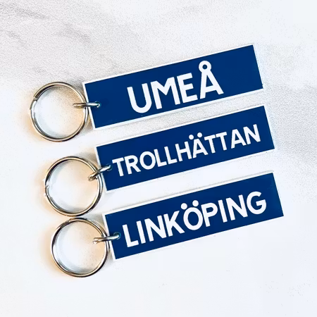 Nyckelring med eget ortsnamn