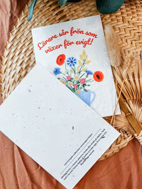 Planterbart frökort - Lärare sår frön som växer för evigt! - Stort kort