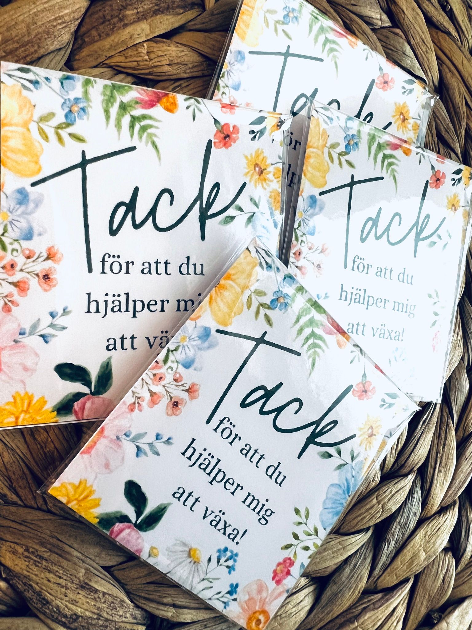 Fröpåse + litet kort - Tack för att du hjälper mig att växa!
