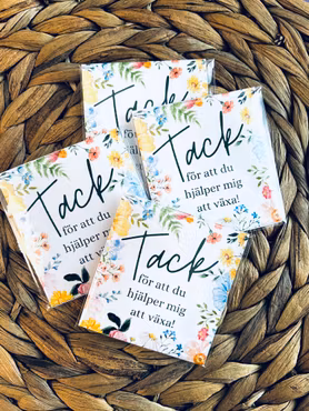 Fröpåse + litet kort - Tack för att du hjälper mig att växa!