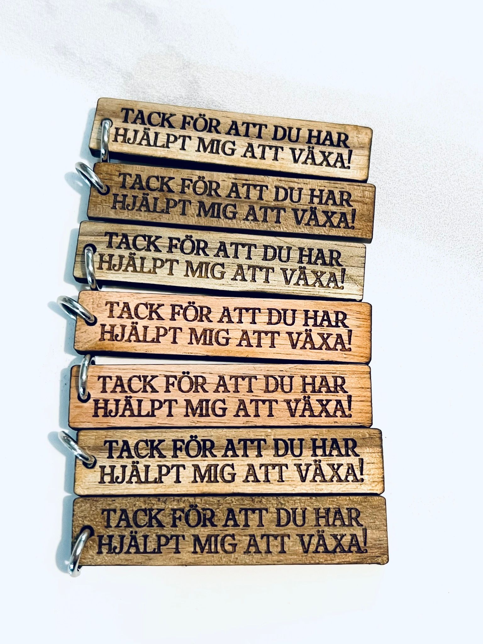 Tack för att du har hjälpt mig att växa - trä