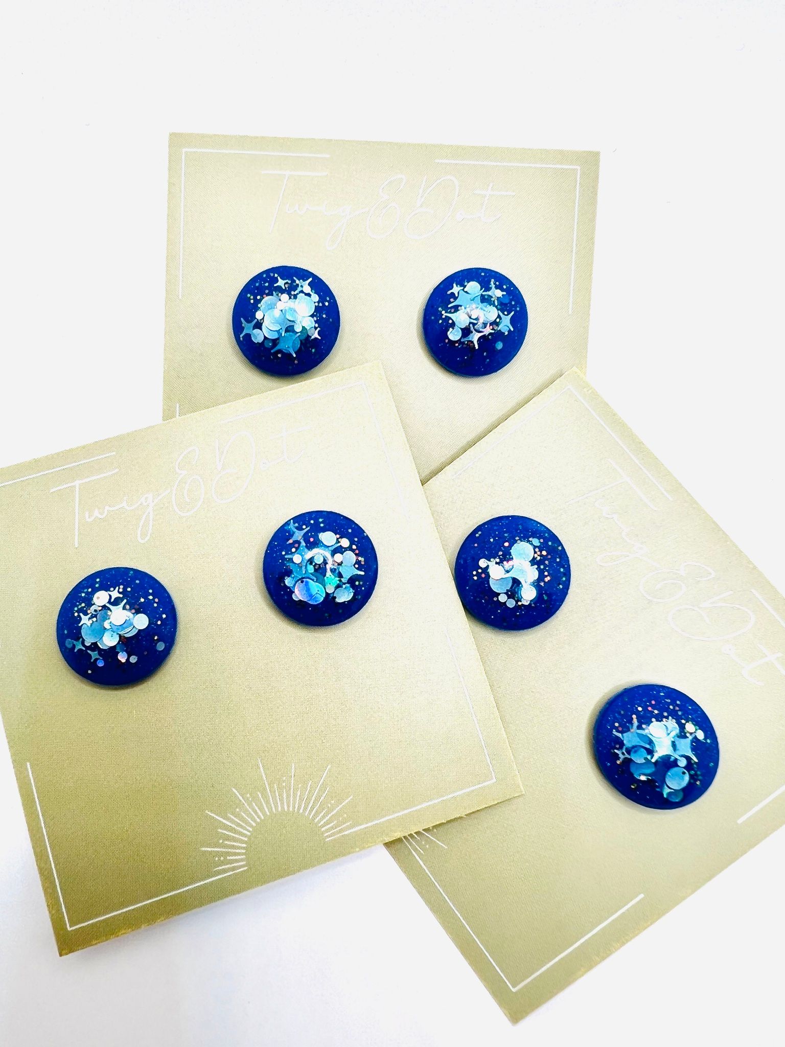 Midnight - Button Studs