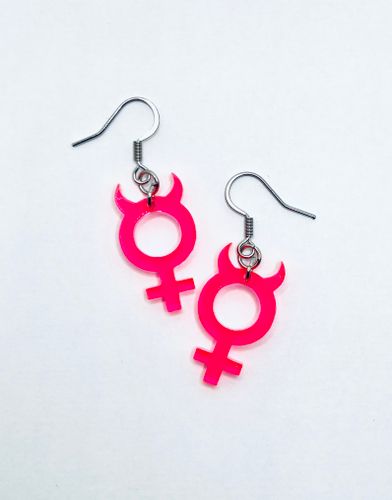 Mini She Devil, neonpink - krokar