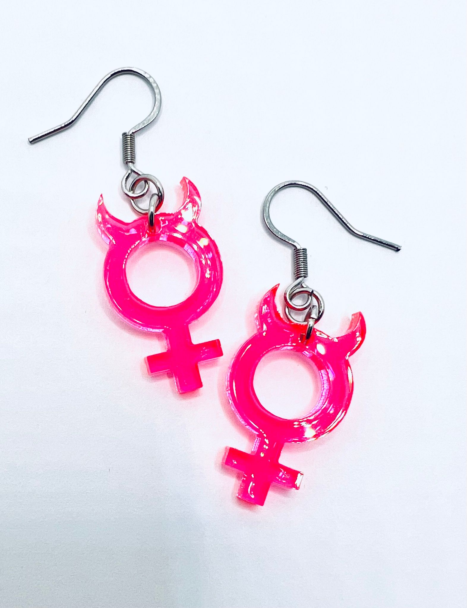 Mini She Devil, neonpink - krokar