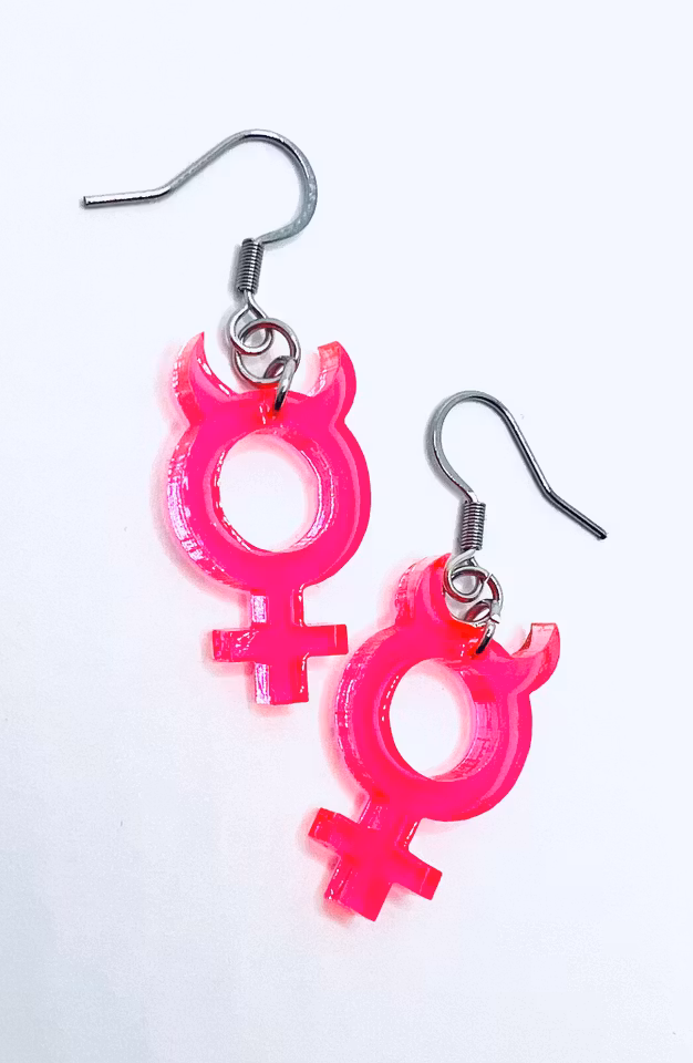 Mini She Devil, neonpink - krokar