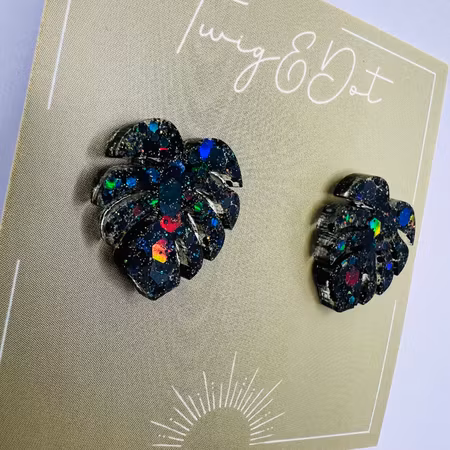 Mini Monstera Black Holo - stift