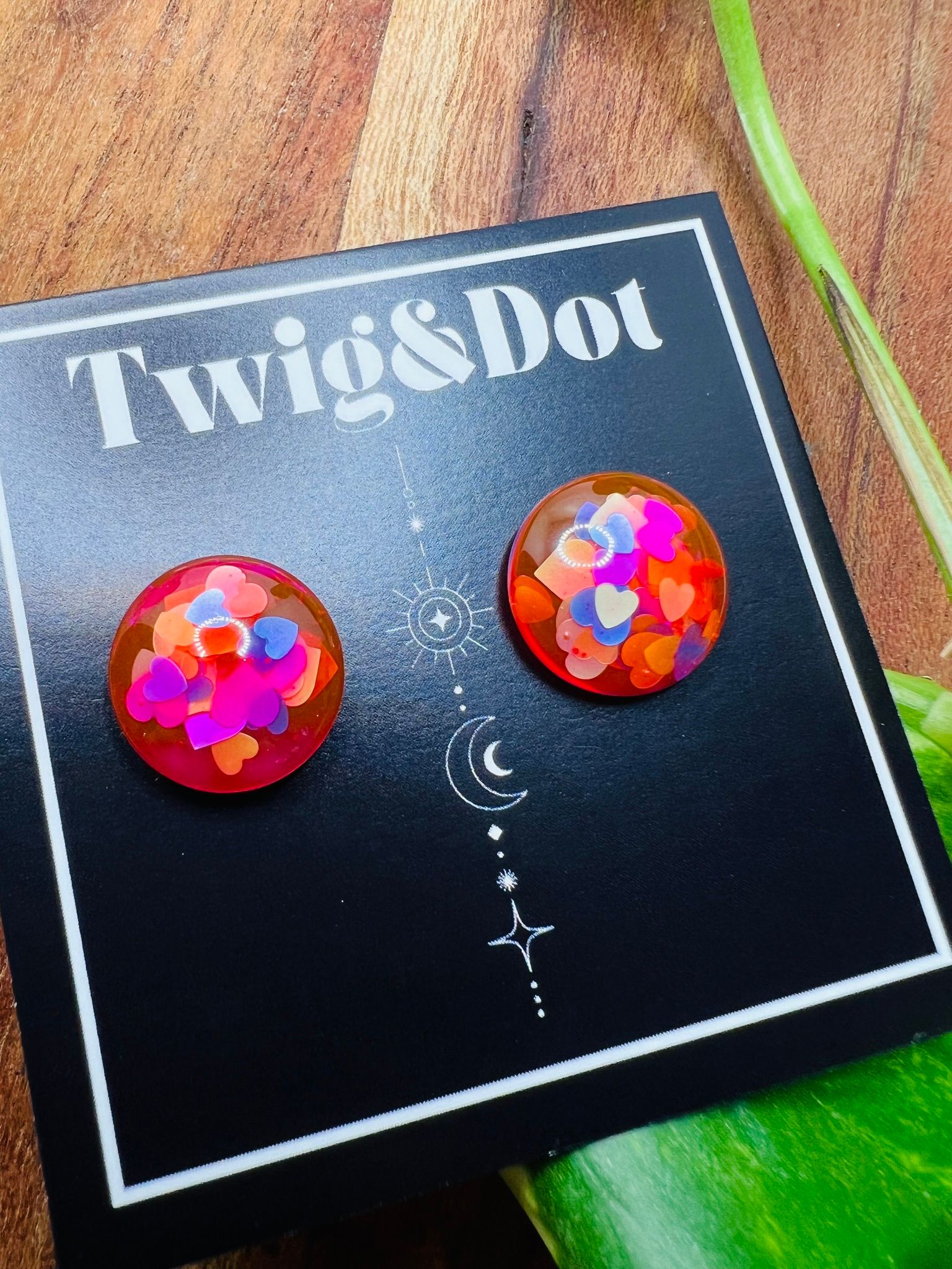 Love Hearts - Button Studs