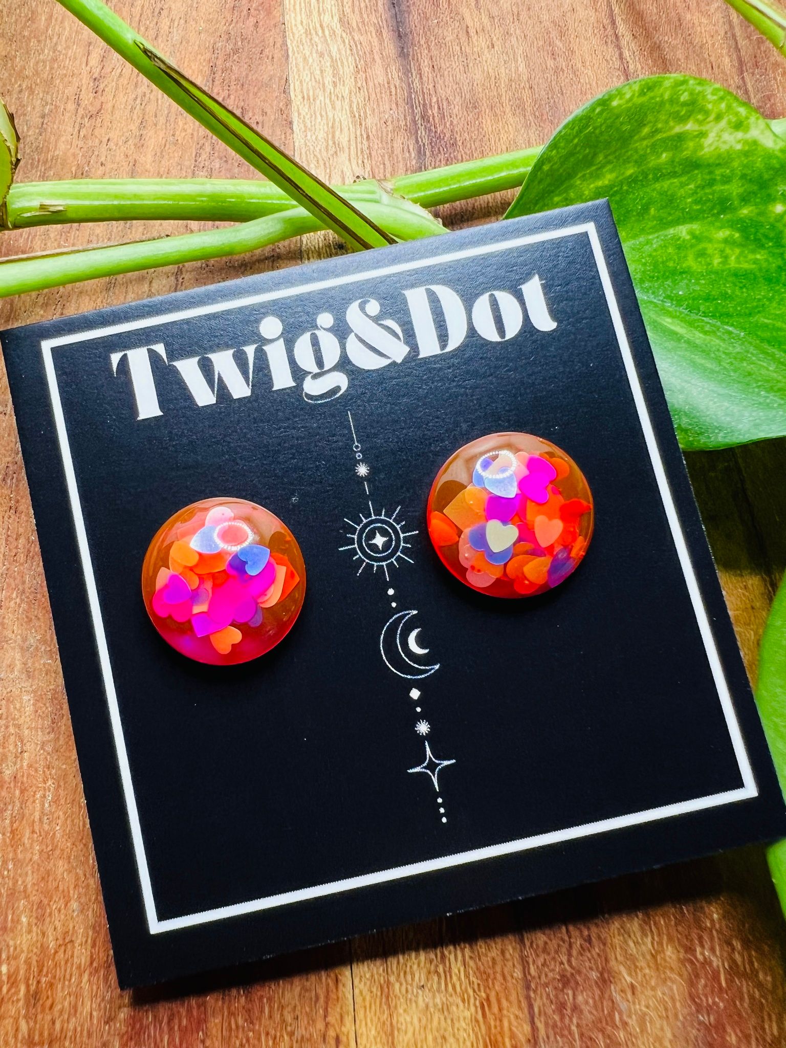Love Hearts - Button Studs