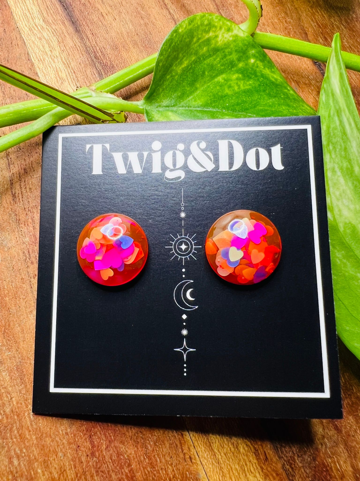 Love Hearts - Button Studs