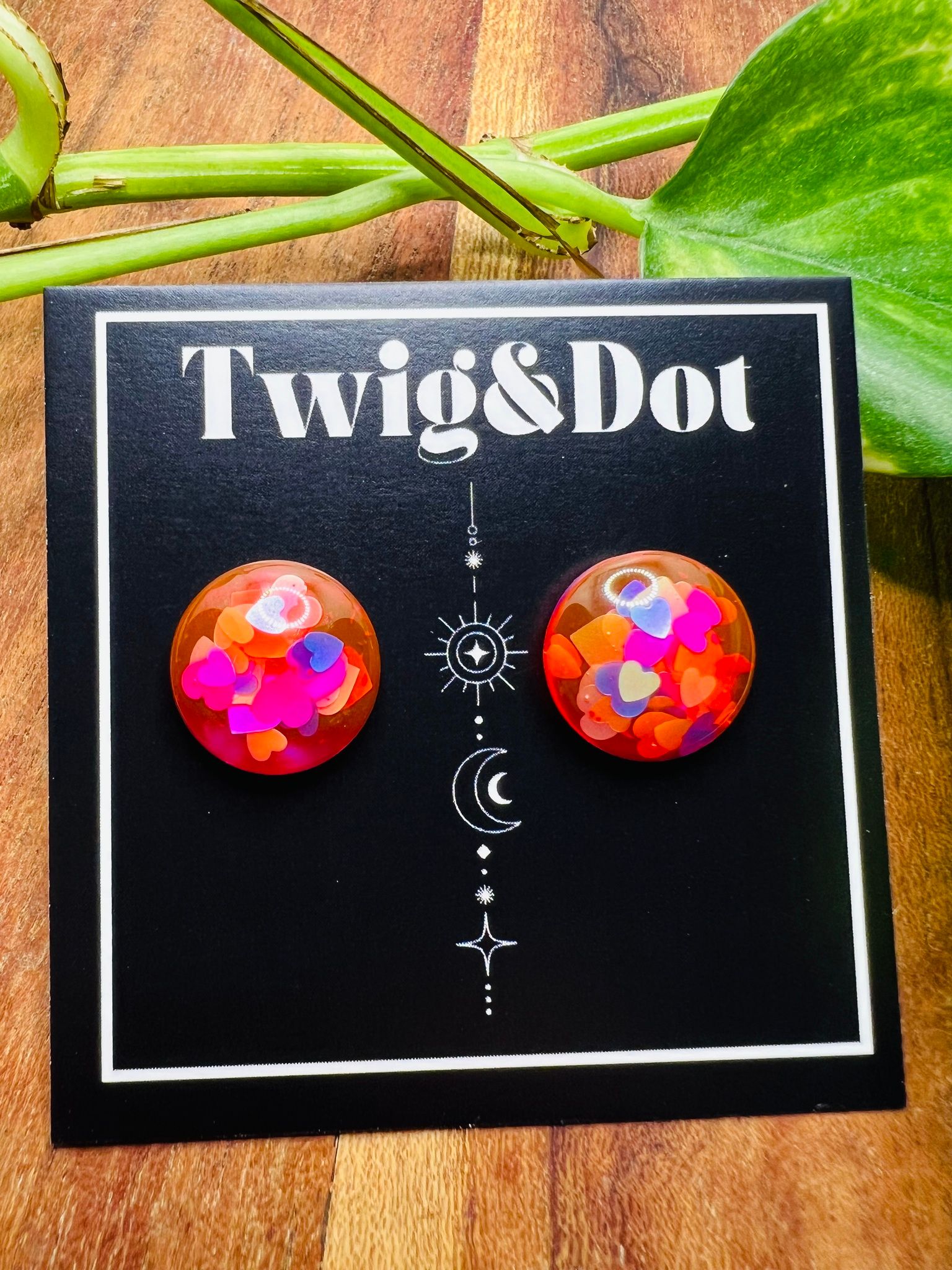 Love Hearts - Button Studs