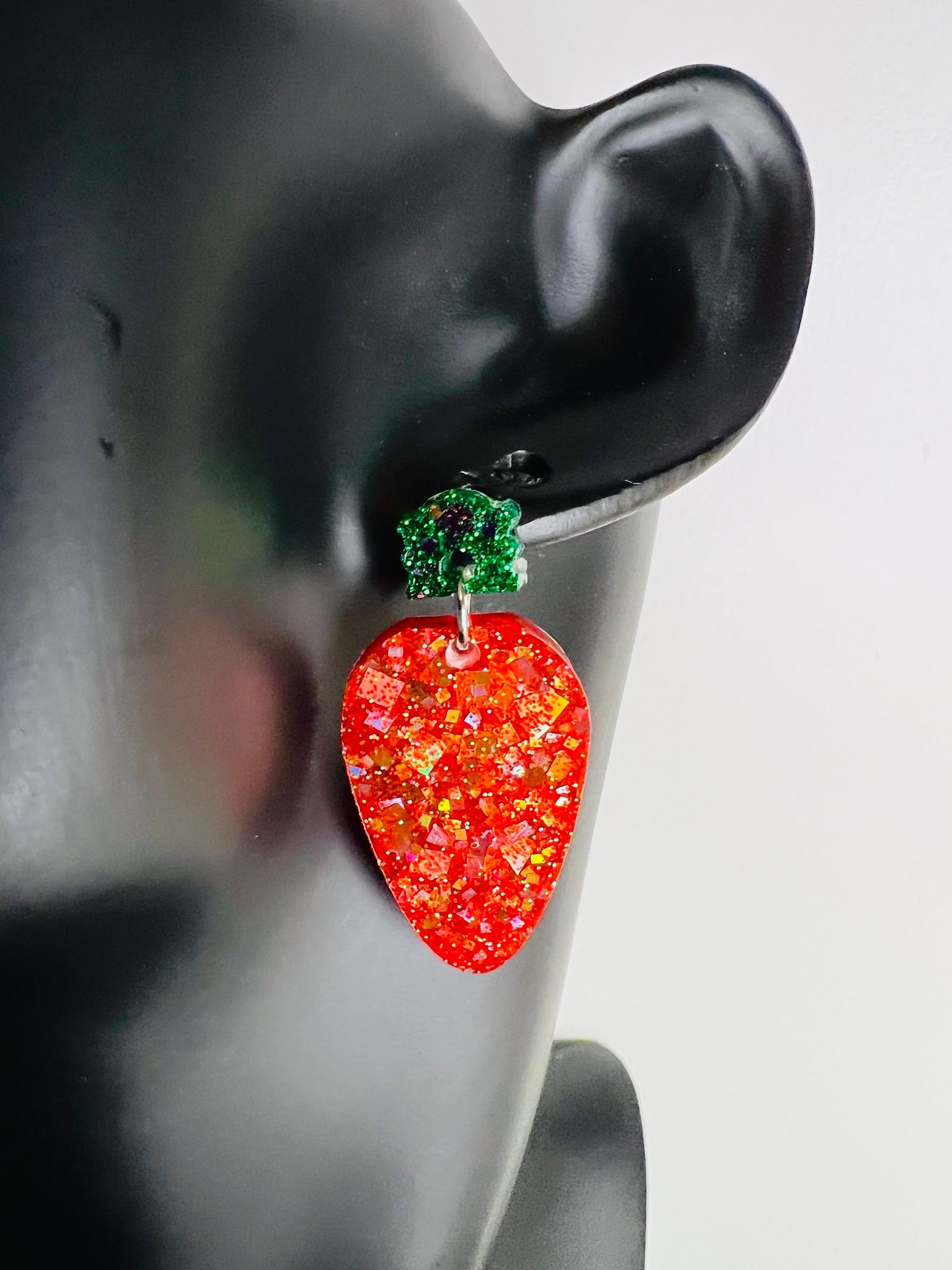 Christmas Lights - Glitter Red