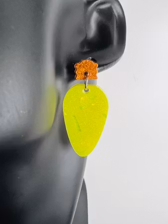Christmas Lights - Neon Yellow