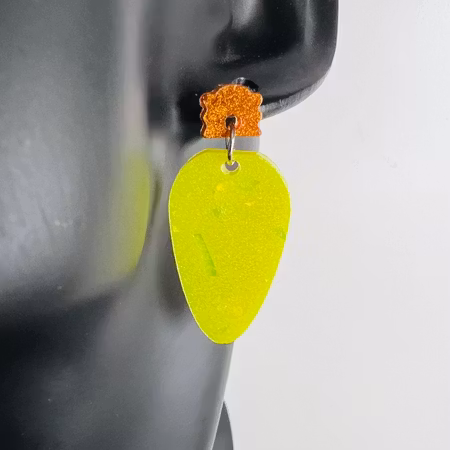 Christmas Lights - Neon Yellow