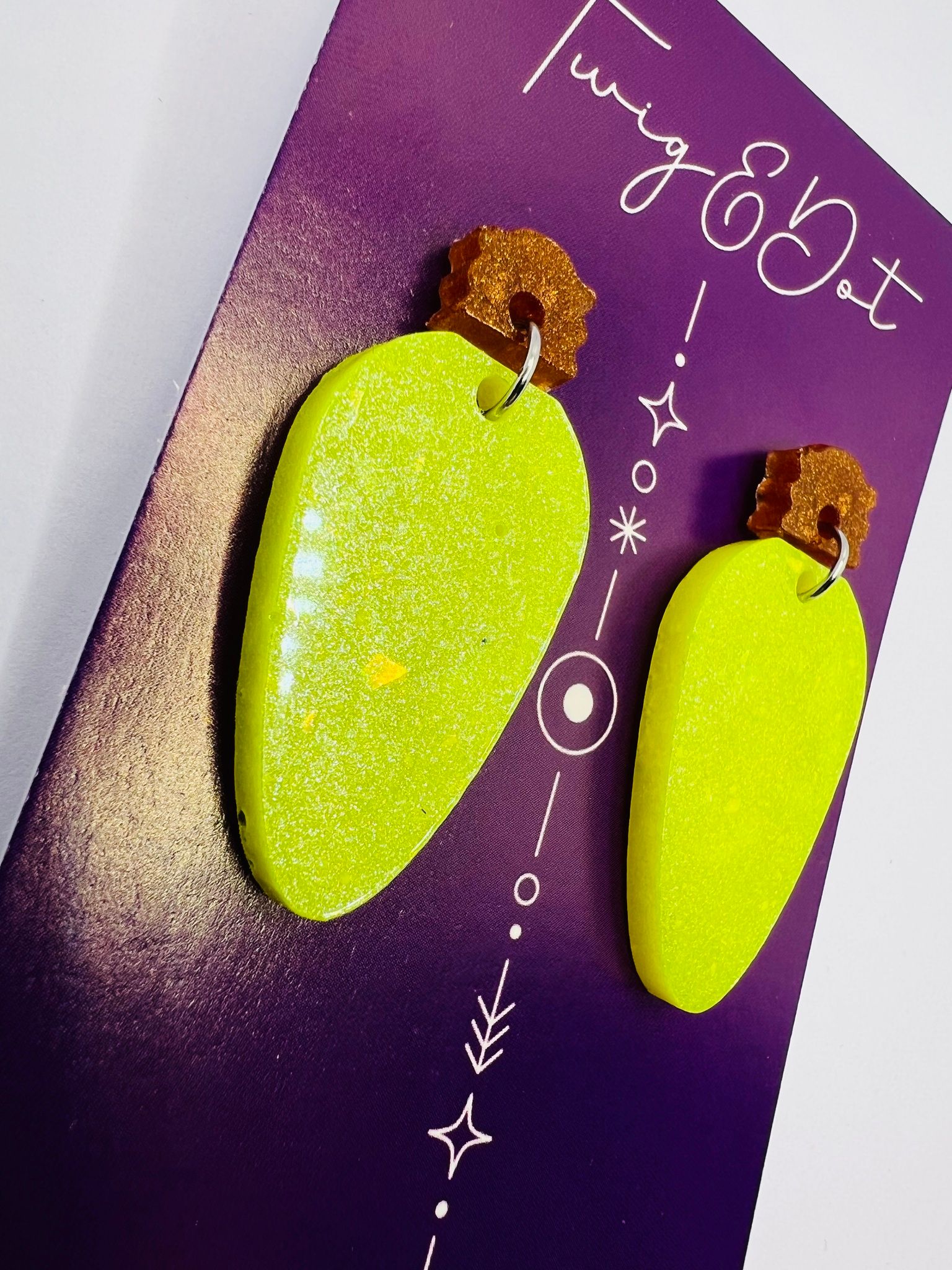 Christmas Lights - Neon Yellow