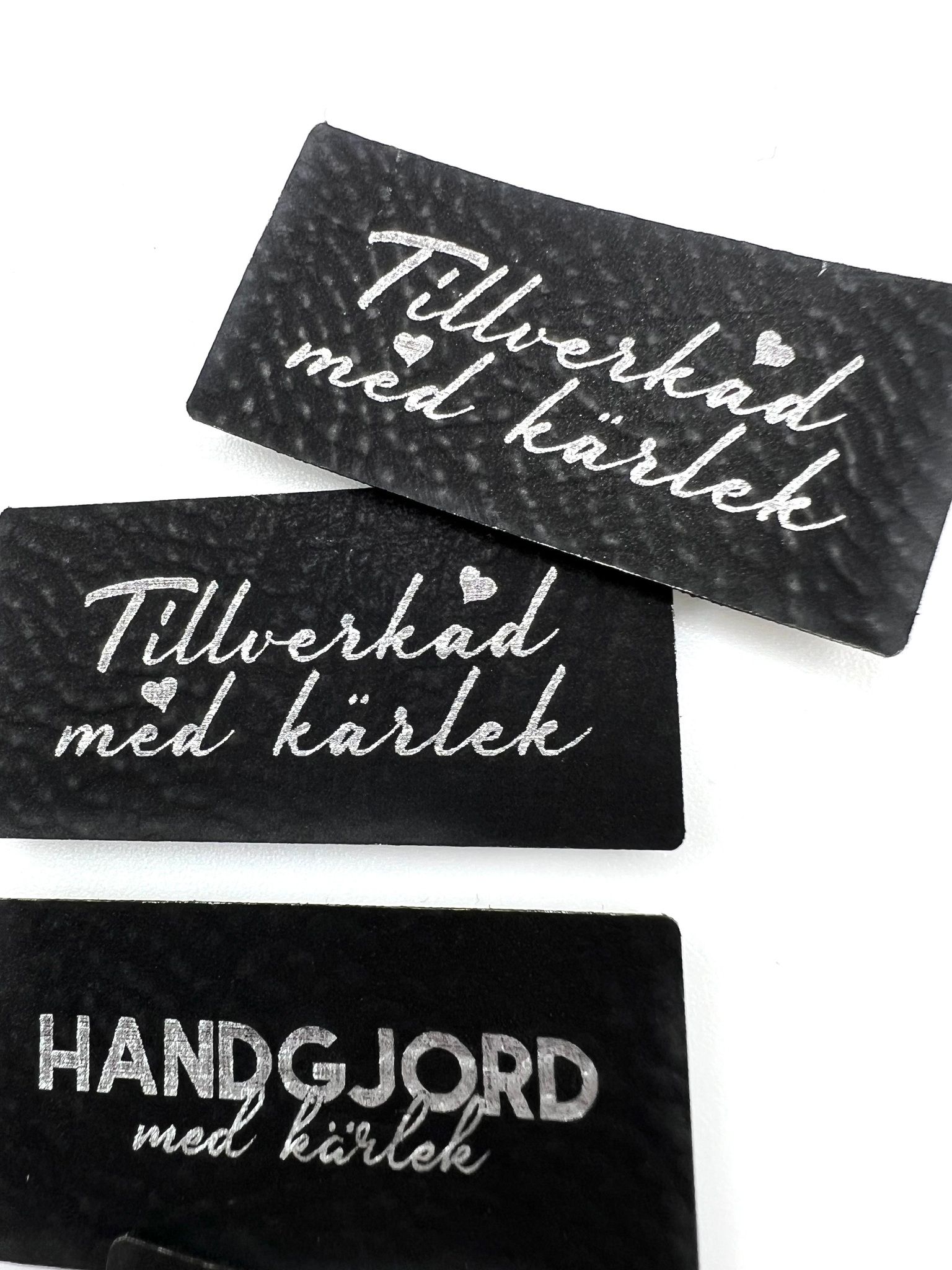 Lyxlappar i konstläder - med kärlek